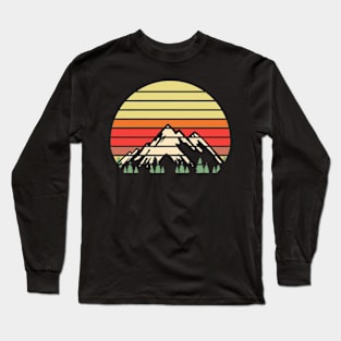 Mountain Retro Long Sleeve T-Shirt